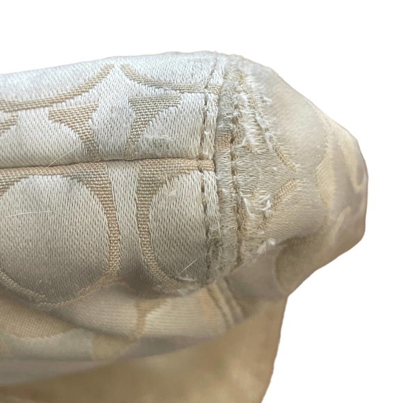 Coach Poppy Tan and Cream Signature and Patent Leather Shoulder Bag/Crossbody - Picture 11 of 16